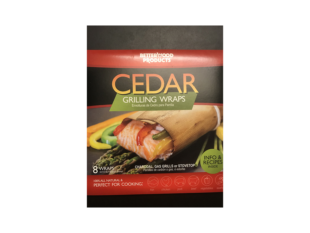 Grill wraps Cederträ 8-pack