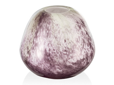 Ljusstake Ø15x13 cm Glas Fusion Lavendel