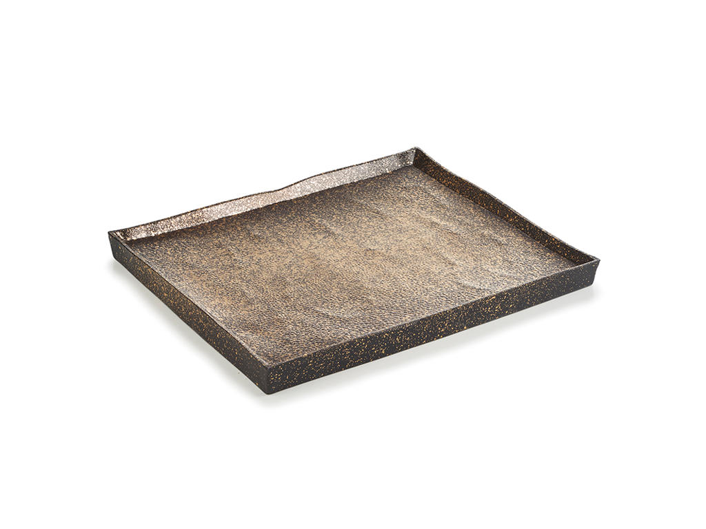 Tallrik Rektangulär 21x17,5 cm Guld Solstice