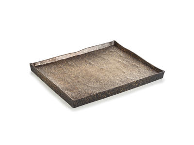 Tallrik Rektangulär 21x17,5 cm Guld Solstice