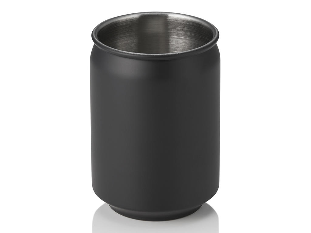 Krus u/hank Lige 0,35 l Svart Nocturn Ø 7