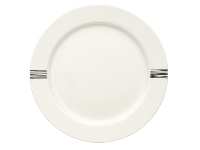 Svarta Linjer Dag Tallrik platt 290 mm