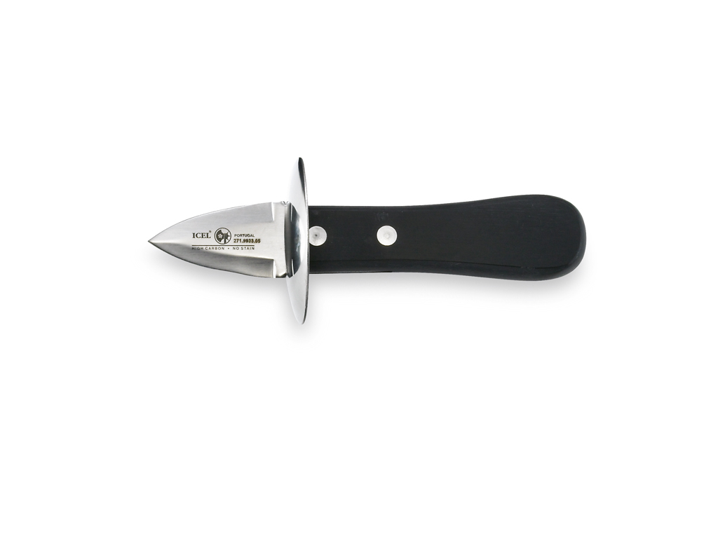 Ostronkniv - Rostfritt stål - Svart - 50 cm