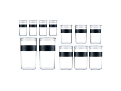 Förvaringsset 1 st svart gummiband