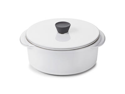 Cocotte med lock 25 cl Caractere Vit