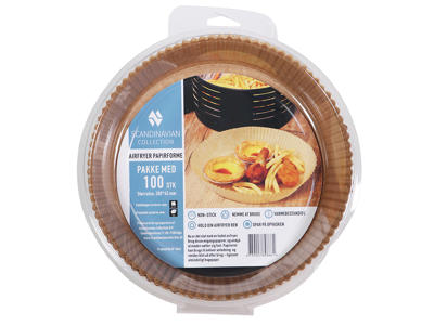 Pappersformer t. Airfryer Ø23 cm 100 st.