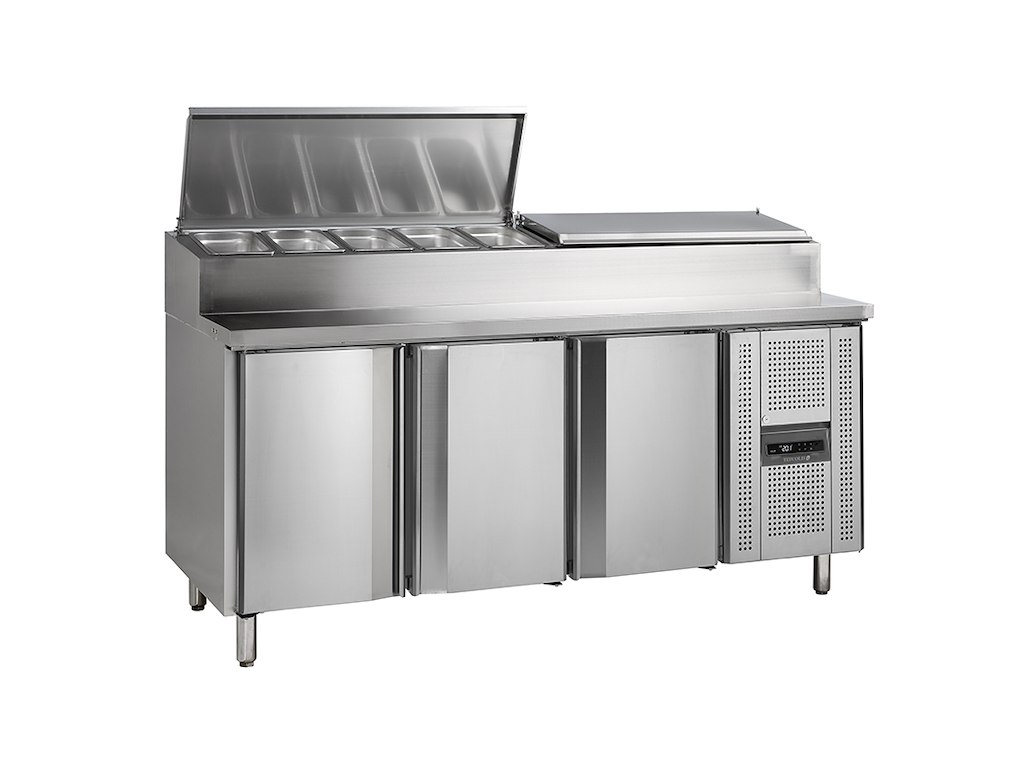 Saladette 2 dörrar GN1/1 uppsats: 9xGN1/3