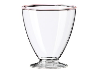 Glas m/fot 30cl Liv i Färg Ljusrosa k
