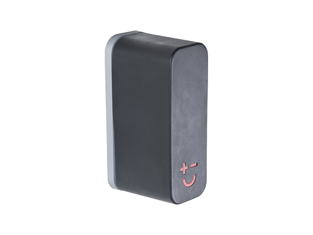 Knivmagnet Smiley för 2 knivar Svart