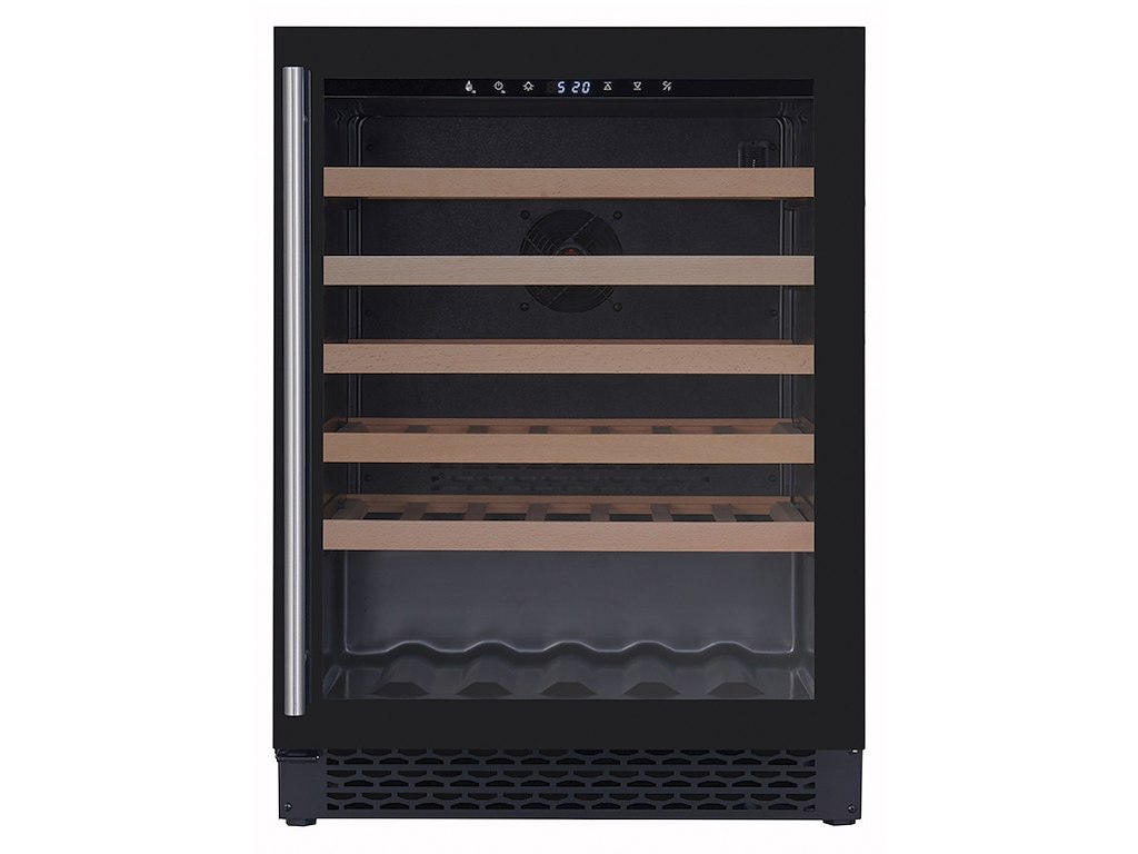 Vinkylskåp 46 fl. 127 l.+5/+20 Svart