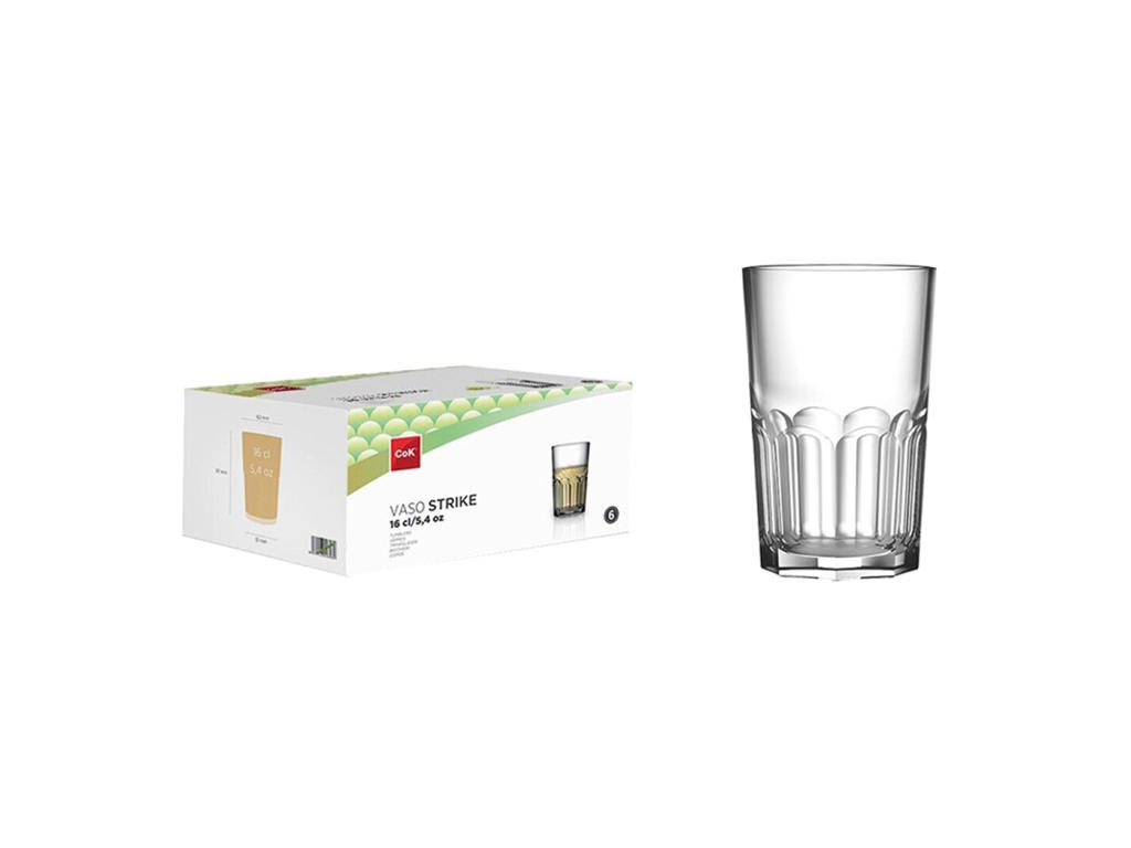 Glas 16 cl. Strike 6-pack