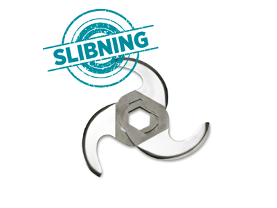 Snabbhackarkniv slipad