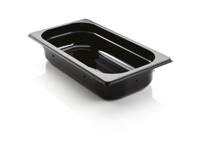 Kantine Polykarbonat Svart 1/2 GN 6,5 cm