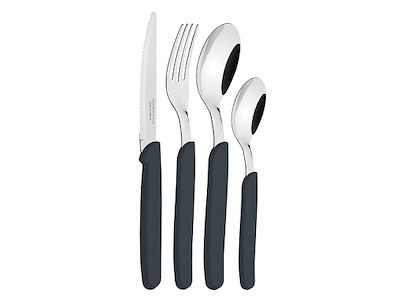 Bestickset 24 st Carmel Mörk grå