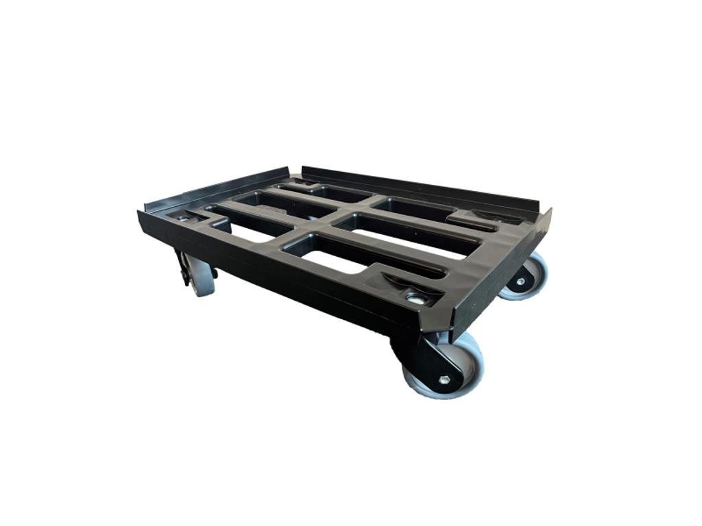 Tralle svart m. galler 60x40 cm