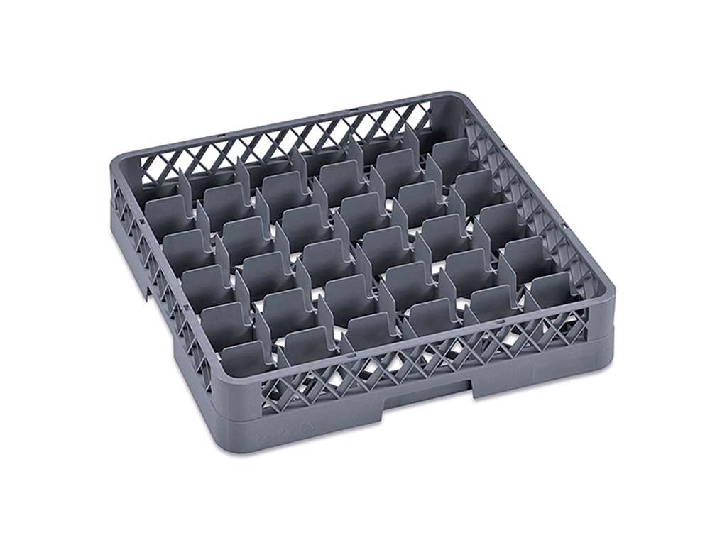 Diskbricka för glas 36 rum grå
