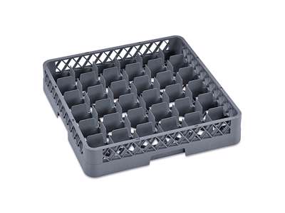 Diskbricka för glas 36 rum grå
