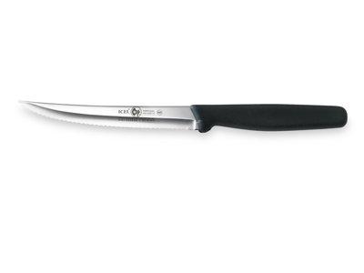 Steakkniv - Rostfritt stål - Svart - 130mm