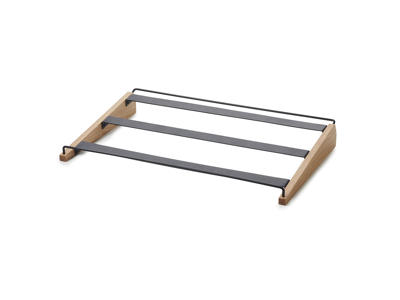 Fatthållare Bröd 53x33,5 cm Svart Metall/ek En Scen