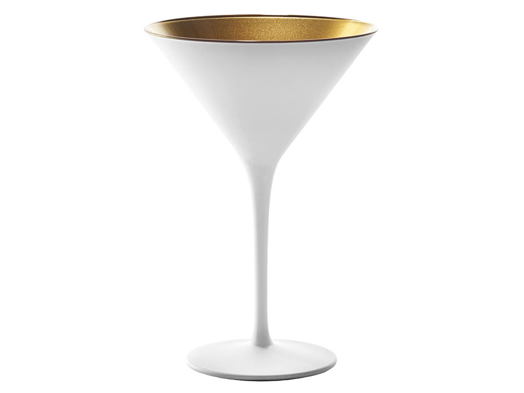 Cocktailglas - Glas - Vit/guld - 24cl - 172x116mm