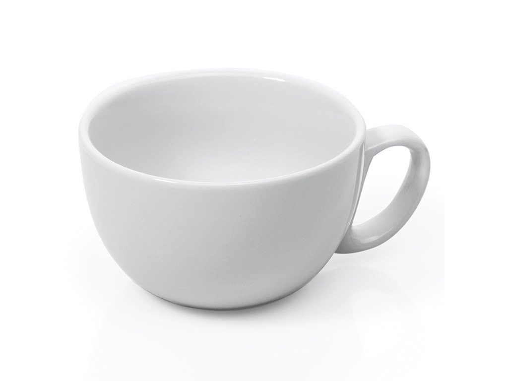 Kopp Caffe Latte 350 ml Ø11 cm Vit
