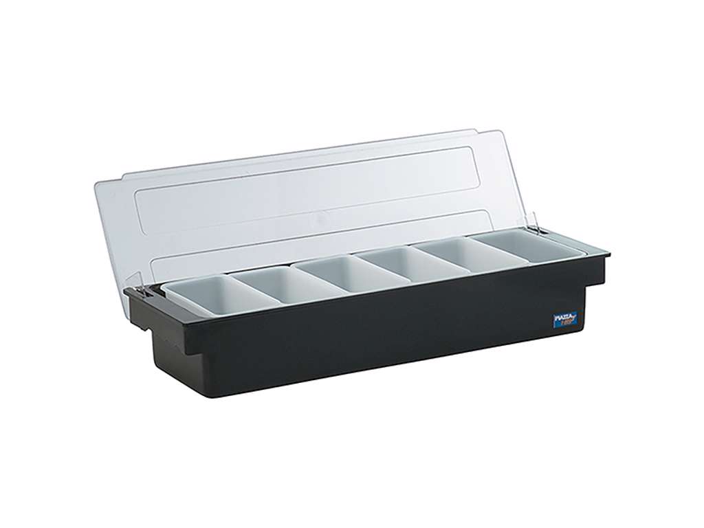 Cocktaildispenser svart plast 6 Kanna