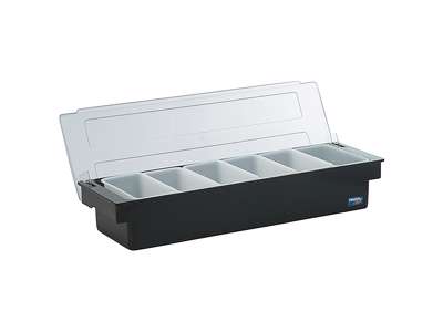 Cocktaildispenser svart plast 6 Kanna