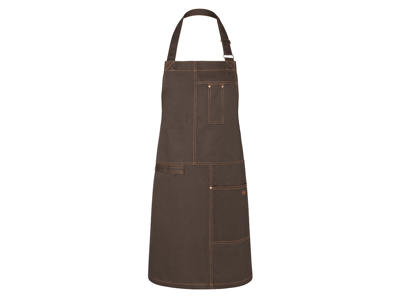 Förkläde med fickor Brun 68x80 cm