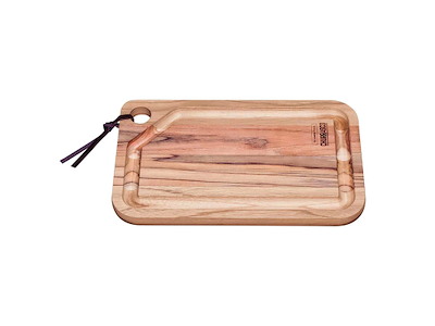 Skärbräda Teak 40x24x1,8 m. ränna och hål