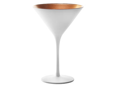 Cocktailglas med glas vit/bronze str 24cl - 172x116mm