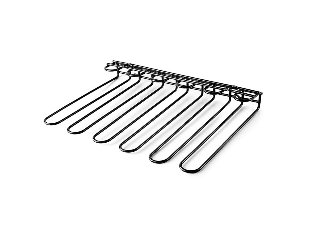 Glasupphängning Svart 5 rader tak/vägg Lacor