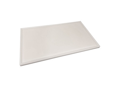 Skärbräda med polyd vit strl 70x40x2,5cm med rill