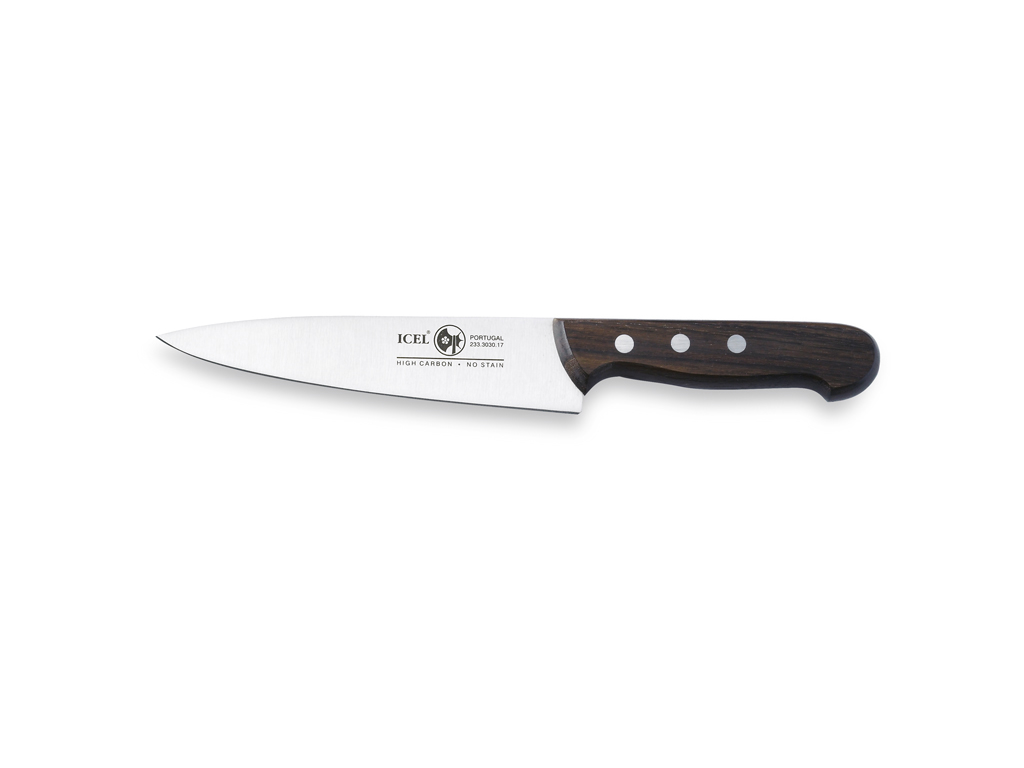 Kockkniv - Rostfritt stål - Rosenträ - 16 cm - 55HrC