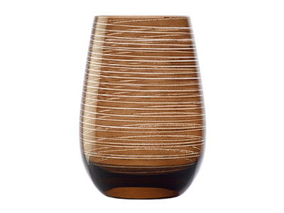 Vattenglas med glas brun str 46,5cl - 120x65mm