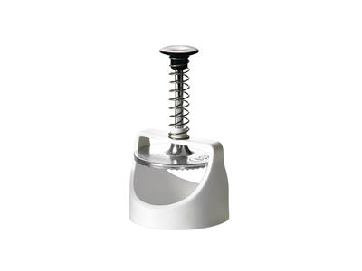 Böjformar Lätt 12,5 cm Ø i vit plast