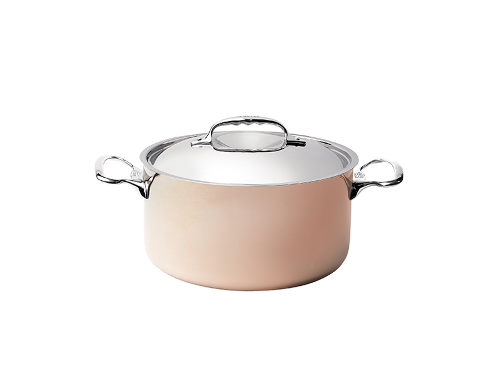 Kastrull koppar, Ø28cm, de Buyer