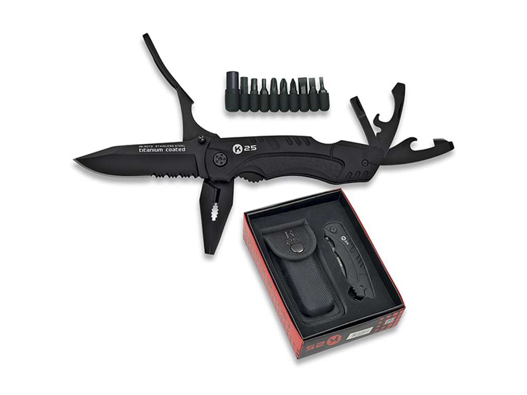 Fickkniv K25 Svart 8 cm blad