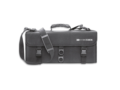 Rullmapp utan innehåll, 11 fack, F. Dick, Tyg, Hård, Svart