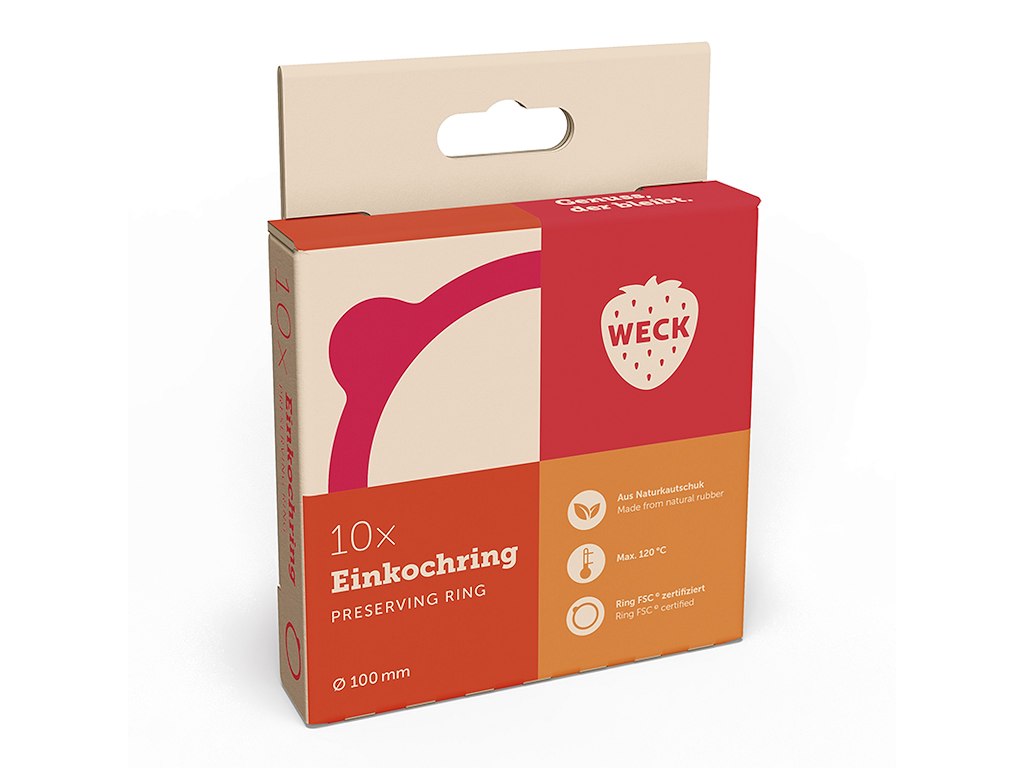 Weck Gummipackning RR100 – förpackning med 10 st.