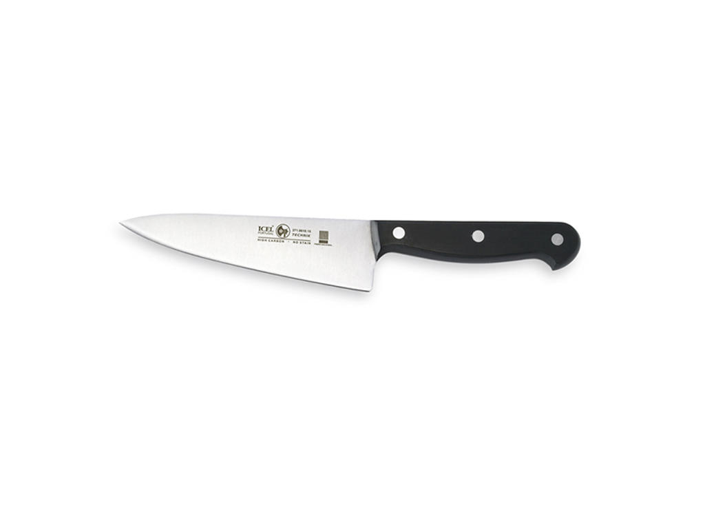 Kockkniv - Rostfritt stål - Svart - 150mm