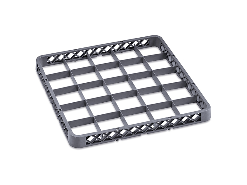 Diskbricka höjer 25 glas grå