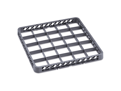 Diskbricka höjer 25 glas grå