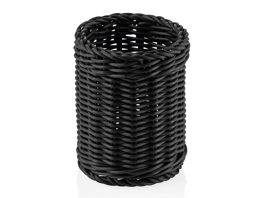 Bestickkorg Svart Ø12 cm H15 cm Weaver Pro