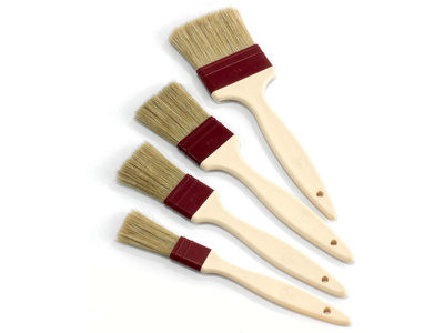 Pensel platt 40 mm m. plasthandtag