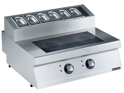 Induktionskokbord 2 frontzoner el 800 7
