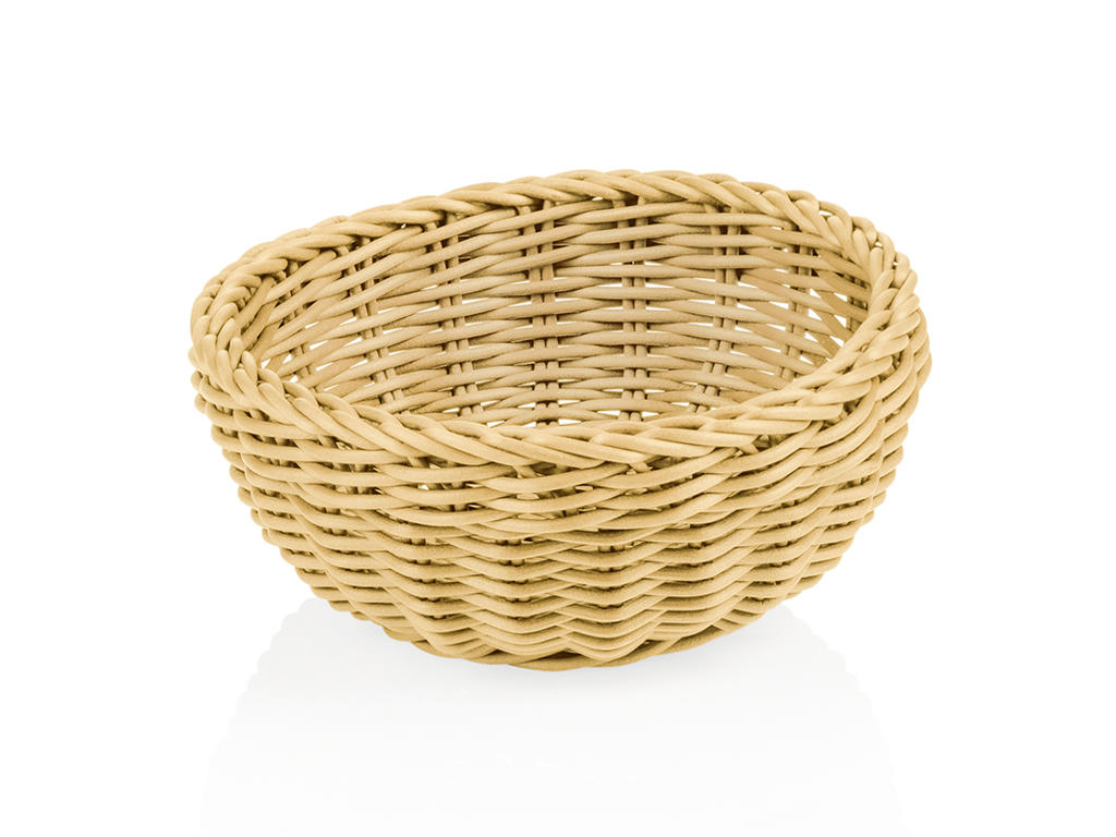 Brödkorg Ljus Beige Ø20 cm H8 cm Vävare P