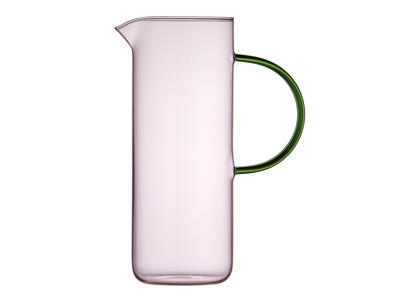 Kanna Glas Torino 1,1 liter Rosa/Grön