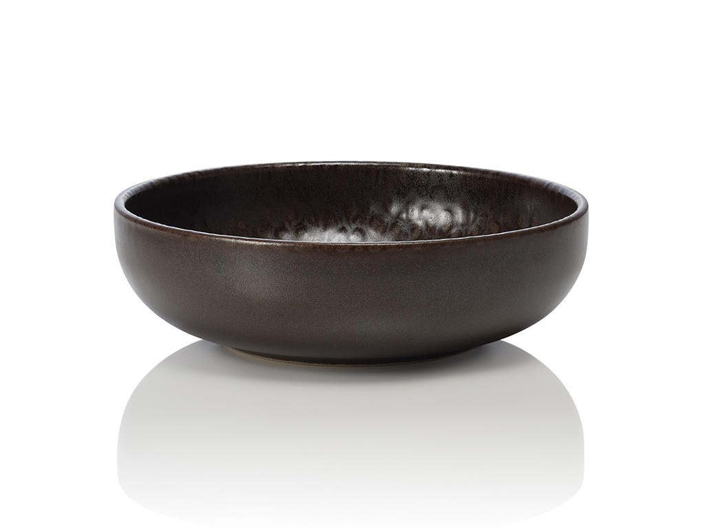 Skål - Stengods - Brun - 16cm - 400ml - 50x160x160mm