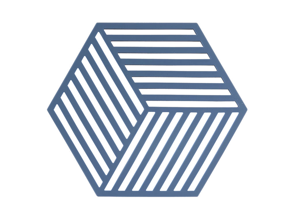 Bordstablett Zone Hexagon 16x14 cm Blå