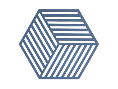 Bordstablett Zone Hexagon 16x14 cm Blå